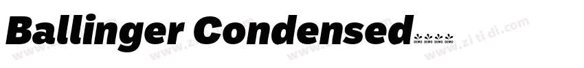 Ballinger Condensed字体转换